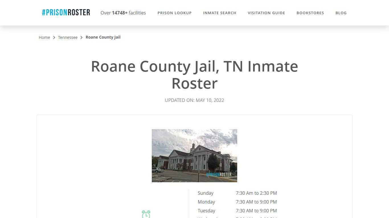 Roane County Jail, TN Inmate Roster
